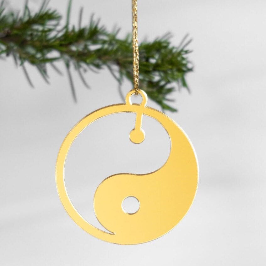 Yin Yang Decoration, Yin Yang Ornament, Yin Yang Christmas Decoration, Yin Yang Ornament, Religious Ornaments, Gifts for meditation,