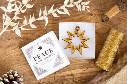 Star Christmas Ornament, Bahai Christmas Ornament, Bahia Ornament, Peace Ornament, Star Shaped Ornament, Religious Ornaments, Coexist Gift