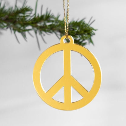 Peace Ornament, Peace Christmas Tree Ornament, Peace Sign Ornaments, Peace Sign Christmas Ornament, Gifts for Women, World Peace Gift, Peace