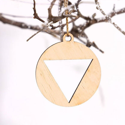 Feminist Christmas Ornament, Triangle Symbol, Feminist Christmas gift, Gifts for Women, Holy Trinity, Christian Ornament