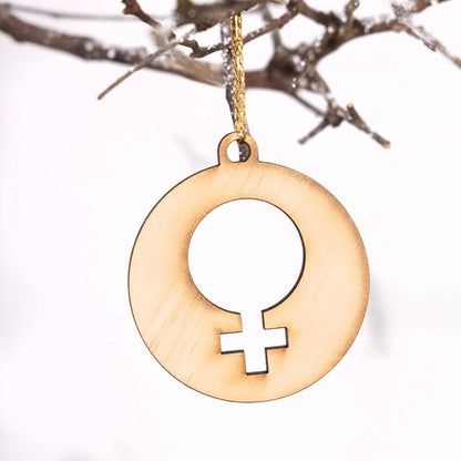 Girl Power Galore Venus Symbol Inspired Ornaments for Empowered Women on Etsy, Venus Symbol, Female Symbol, LGBTQ Ornaments, Equ