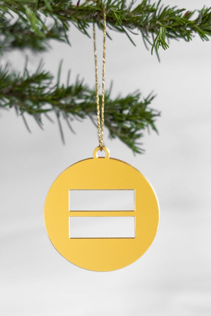 Equality Christmas Ornament, LGBTQ+ Gifts, Gifts for LGBTQ+,Lesbian gifts, LGBTQ Christmas Ornaments, Gay Pride, Equal Rights, pride gifts